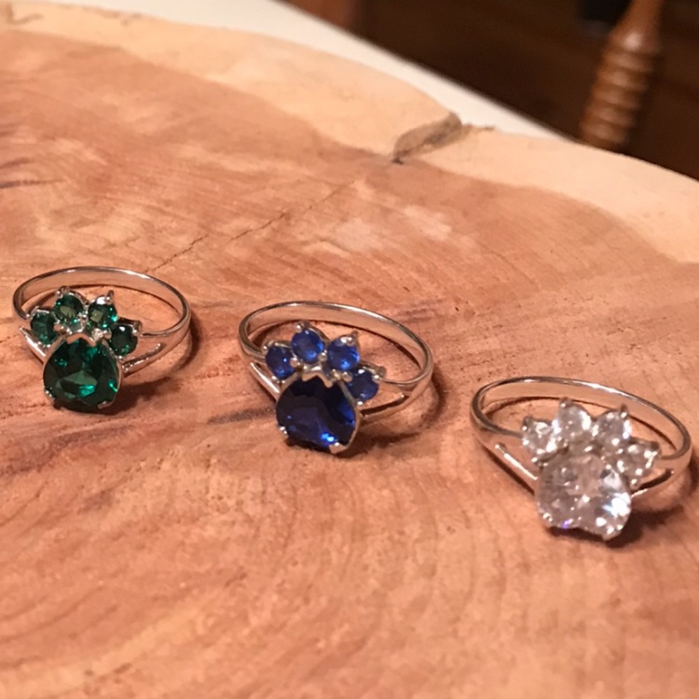Dog Paw Rings - Picture 2 of 2